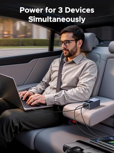 UGREEN Nexode Power Bank 20000mAh 130W Cargador portátil 72Wh PD carga rápida 3 puertos USB C batería con pantalla inteligente TFT para MacBook/iPad/iPhone 17/16/Samsung S24 y más