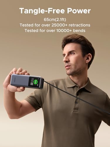 UGREEN Nexode Power Bank 20000mAh 165W with Built in USB C Cable Laptop Travel Portable Charger  100W Input  Fast Charging for MacBook Pro/Air/iPhone 17/16/iPad Pro/Galaxy S25 Ultra/Dell/HP and More