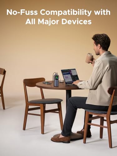 UGREEN Nexode Power Bank 20000mAh 165W con cable USB C incorporado, cargador portátil de viaje para laptop, entrada de 100W, carga rápida para MacBook Pro/Air/iPhone 17/16/iPad Pro/Galaxy S25 Ultra