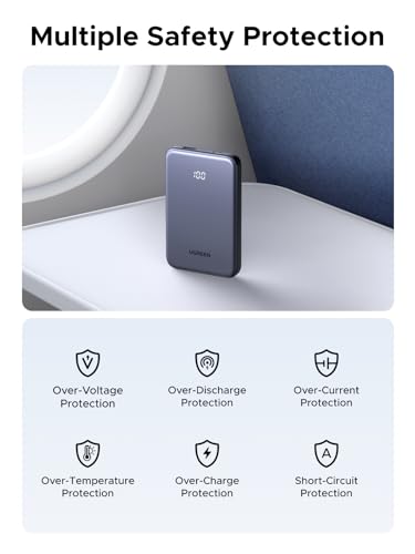UGREEN Power Bank 10 000mAh 22 5W  Compact Portable Charger USB C PD3 0 Travel Fast Charging Battery Pack with Digital Display for iPhone 17/16/15/14/13/12 Pro Max  Galaxy S25/S24 Ultra