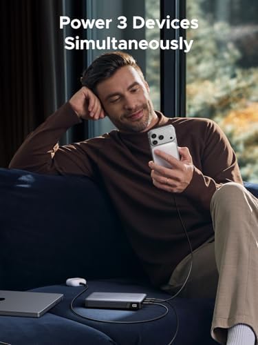 UGREEN Power Bank 25 000mAh 145W Laptop Portable Charger  Nexode 3 Port USB C PD Battery Pack  for MacBook Pro/Air  Dell XPS  iPhone 17/16/15/14  Galaxy S26 Steam Deck  iPad  and More