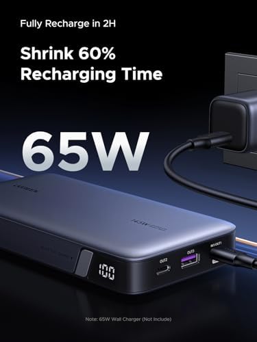 UGREEN Power Bank 25 000mAh 145W Laptop Portable Charger  Nexode 3 Port USB C PD Battery Pack  for MacBook Pro/Air  Dell XPS  iPhone 17/16/15/14  Galaxy S26 Steam Deck  iPad  and More