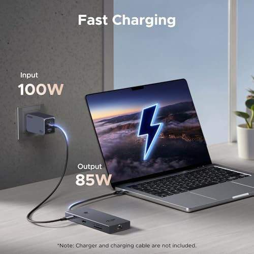 UGREEN Revodok Pro 9 in 1 USB C Hub Gigabit Ethernet Adapter 4K 60Hz HDMI  100W PD Charging  USB A Data Ports  SD/TF Card Reader Compatible with MacBook Neo/Air/Pro M1  M2  M3 M4  M5 Steam Deck