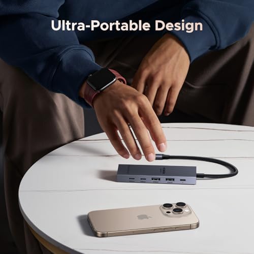 UGREEN Revodok Pro USB C Hub 6 in 1 10Gbps 4K 60Hz HDMI  100W Power Delivery for MacBook Neo/Pro/Air  iPad Pro  Thinkpad Rog Ally and More