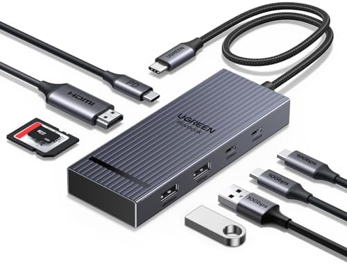 UGREEN Revodok Pro USB C Hub for Laptop 8 in 1 MacBook Docking Station 4K 60Hz HDMI  100W PD Charging  USB C & USB A 10Gbps Data Ports  SD/TF Card Reader for MacBook Neo/Pro/Air  XPS  Thinkpad