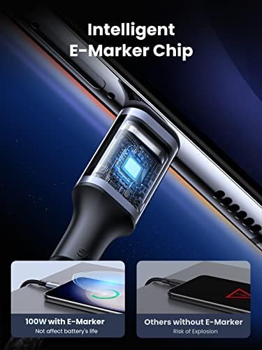 UGREEN USB C to USB C Cable  100W 2 Pack USB C Charger Cable for iPhone 17/17 Air/17 Pro/17 Pro Max/16  MacBook Pro  iPad Pro  Dell XPS  Samsung Galaxy S25/S24/S23 Ultra  Switch  Pixel  3 3FT Black