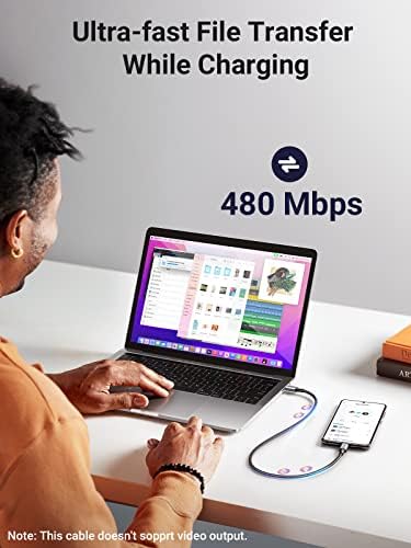 UGREEN USB C to USB C Cable  100W 2 Pack USB C Charger Cable for iPhone 17/17 Air/17 Pro/17 Pro Max/16  MacBook Pro  iPad Pro  Dell XPS  Samsung Galaxy S25/S24/S23 Ultra  Switch  Pixel  3 3FT Black