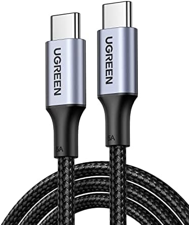UGREEN Cable USB C a USB C, paquete de 2 cables de carga USB C de 100 W para iPhone 17/17 Air/17 Pro/17 Pro Max/16, MacBook Pro, iPad Pro, Dell XPS, Samsung Galaxy S25/S24/S23 Ultra, Switch, Pixel