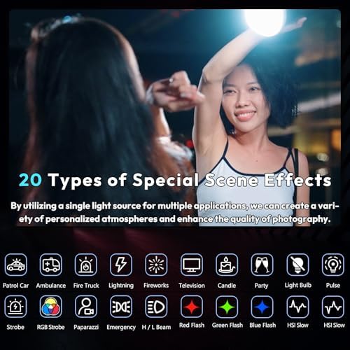 ULANZI 40W Pro RGB Portable LED Video Light w DC Power Adapter  3400mAh Build in Battery Metal Mini Adjustable Color Temperature COB Continuous Output Lighting Handheld Spotlight 2500K 6500K for Video