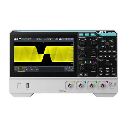 Osciloscopio digital UPO1154HD, 12-Bit 2 canales, 1.25GSa/s 100Mpts, 1,000,000wfms/s Ultra Fosforo 3.0, 7" pantalla táctil, UART I2C SPI CAN LIN (150MHz 4 canales)