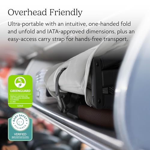 UPPAbaby Minu V3 Travel Stroller   Lightweight   Compact Design   One Hand Fold   Unfold   from Birth   Overhead Compatible   Greyson  Charcoal Mélange/Carbon Frame/Saddle Leather 
