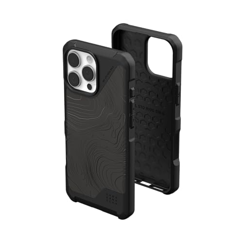 URBAN ARMOR GEAR UAG  Limited Edition  Designed for iPhone 16 Pro Max Case 6 9 Metropolis LT   Compatible with MagSafe Charging Rugged Anti Slip Military Grade Protective Cover  Topography