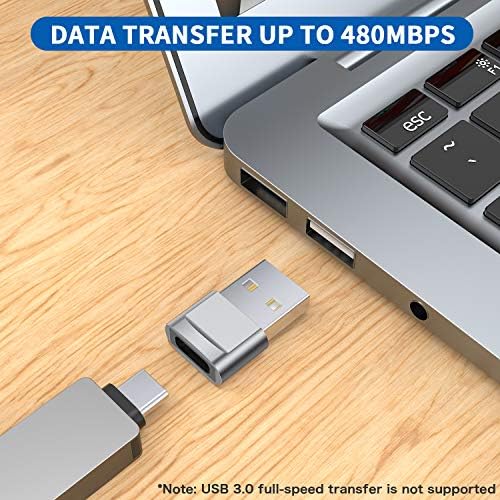 USB C Female to USB Male Adapter  4 Pack   Type C to USB A Charger Converter for iPhone 17 16 15 14 13 12 11 Pro Max  Samsung Galaxy S25 S24 S23 S22 Ultra  Apple iWatch Watch Series 7 8  AirPods iPad