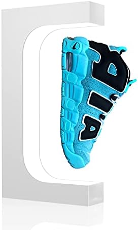 UVEHAS Levitating Shoe Display Stand  Floating Sneaker Stand with Remote 16 Colors LED Light Rotating Magnetic Levitation Shoe Rack for Home Decor Store Advertising Exhibition Shoes Collectors