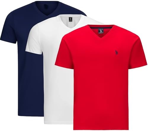 U S  Polo Assn  Mens V Neck Tee