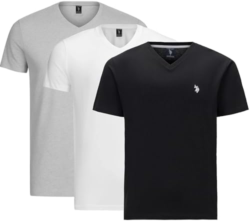 U S  Polo Assn  Mens V Neck Tee