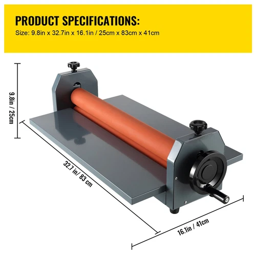Uimoso 25 5in 648mm Manual Cold Roll Laminator Vinyl Photo Laminating Machine