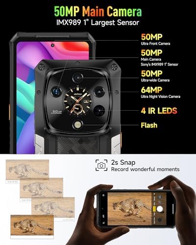 Ulefone Armor 28 Ultra 5G AI Rugged Phone & Wireless Charger  32GB 1TB/2TB Expansion  MTK Dimensity 9300  12 Core  6 67 AMLOD Dual Screen  64MP 50MP 50MP Real Camera  10600mAh/120W  8K Video