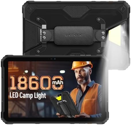 Ulefone Armor Pad 2 Rugged Tablet 4G  18600mAh 33W   11 inch 2K Display  IP68/69K  MTK Helio G99 16GB   256GB Android 13  Dual Speakers  uSmart Expansion Connector  48MP   16MP  WiFi 6/GPS/NFC   Black