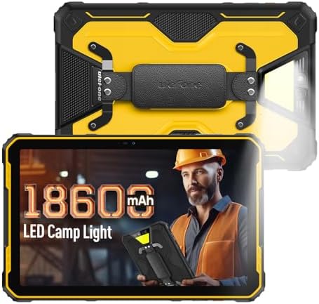 Ulefone Armor Pad 2 Rugged Tablet 4G  18600mAh 33W   11 inch 2K Display  IP68/69K  MTK Helio G99 16GB   256GB Android 13  Dual Speakers  uSmart Expansion Connector  48MP   16MP  WiFi 6/GPS/NFC   Black