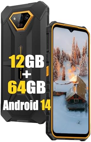 Ulefone Armor X13 12GB 64GB Rugged Smartphone Unlocked  MTK Helio G36 Android 14 Cell Phone  50MP 24MP Night Vision Camera  6 52 HD   6300mAh  Dual SIM 4G Rugged Phone  NFC/OTG/GPS/FM  Orange