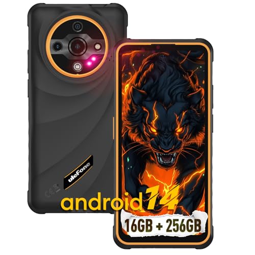 Ulefone Armor X31 Pro 5G Rugged Phone Unlocked  16GB 256GB MTK Dimensity 6300 Android 14  64MP 25MP Main Camera  6050mAh  6 56 120Hz Corning Gorilla Screen  IP68/69K Waterproof  Widevine L1   Orange