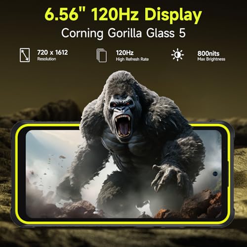Ulefone Armor X31 Pro 5G Rugged Phone Unlocked 16GB 256GB MTK Dimensity 6300 Android 14 64MP 25MP Main Camera 6050mAh 6 56 120Hz Corning Gorilla Screen IP68/69K Waterproof Widevine L1 Orange