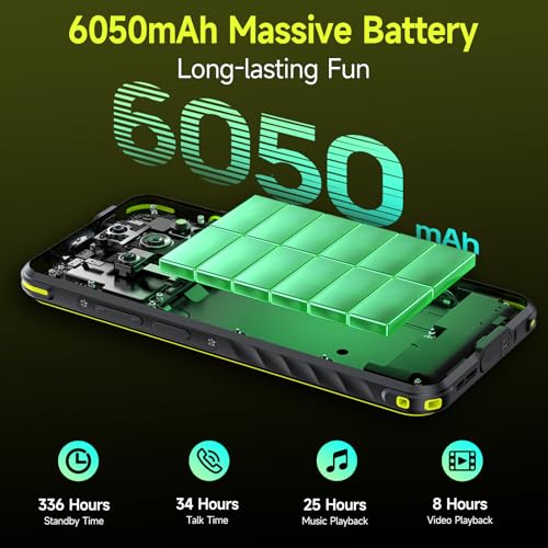 Ulefone Armor X31 Pro 5G Rugged Phone Unlocked 16GB 256GB MTK Dimensity 6300 Android 14 64MP 25MP Main Camera 6050mAh 6 56 120Hz Corning Gorilla Screen IP68/69K Waterproof Widevine L1 Orange