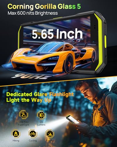 Ulefone Armor X32 Pro 5G Rugged Phone  MTK Dimensity 6300  16 256GB  Android 14  Widevine L1  64MP/25MP Night Vision  Dedicated Glare Flashlight  5G Wifi Hotspot  5 65  90Hz  5500mAh  NFC/GPS   Orange