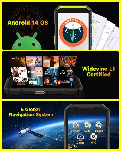 Ulefone Armor X32 Pro 5G Rugged Phone  MTK Dimensity 6300  16 256GB  Android 14  Widevine L1  64MP/25MP Night Vision  Dedicated Glare Flashlight  5G Wifi Hotspot  5 65  90Hz  5500mAh  NFC/GPS   Orange