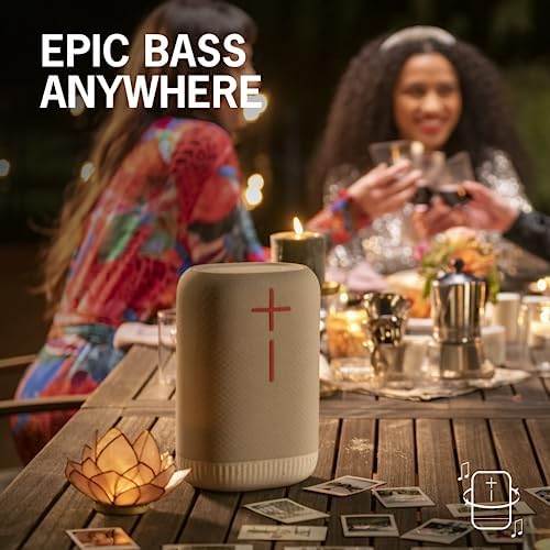 Ultimate Ears EPICBOOM  Portable Wireless Bluetooth Speaker  Big Bass and Immersive  360 Degree Sound  Adaptive EQ  IP67 Waterproof  Floatable  17 Hour Battery  180 ft Range  USB C   Charcoal Black