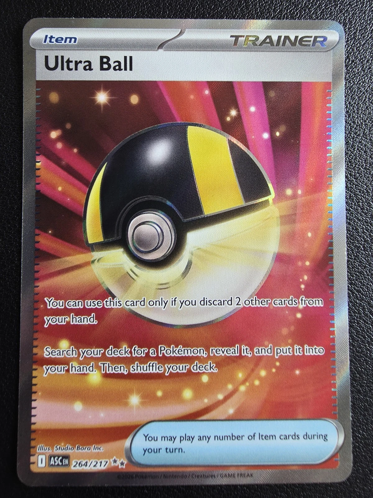 Ultra Ball 264/217 Me  Ascended Heroes Ultra Rare