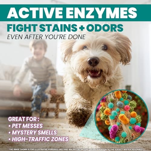 Uncle Todds Carpet Cleaner Powder for Machines   Makes 30 Gallons of Carpet Cleaner Solution   Enzyme Formula Carpet Deodorizer   Removes Pet Odors & Stains   Safe for Carpets  Rugs & Upholstery