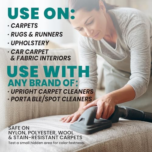 Uncle Todds Carpet Cleaner Powder for Machines   Makes 30 Gallons of Carpet Cleaner Solution   Enzyme Formula Carpet Deodorizer   Removes Pet Odors & Stains   Safe for Carpets  Rugs & Upholstery