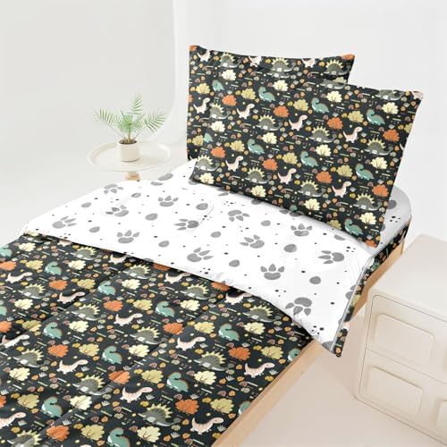 Unicorn Bedding Twin Girls Purple Unicorn Comforter for Girls All in one Zipper Kids Bedding