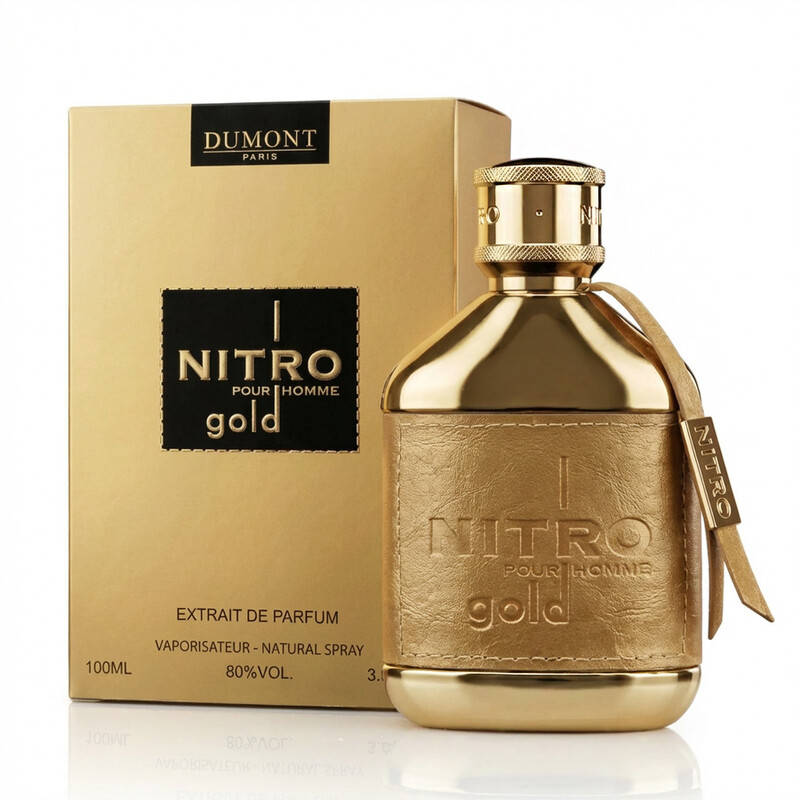 Dumont Fragancias unisex Nitro Gold Extrait de Parfum Spray 3.4 oz
