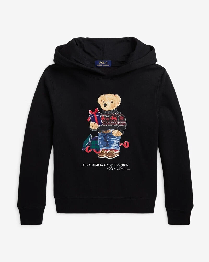 Unisex Polo Ralph Lauren Grade School Novelty Bear Graphic Hoodies Size S 8 