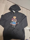 Unisex Polo Ralph Lauren Grade School Novelty Bear Graphic Hoodies Size S 8 