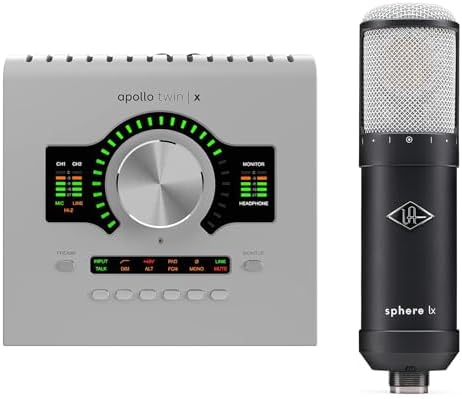 Universal Audio Apollo Twin X Quad Gen 2 Studio Thunderbolt 3 Audio Interface   Sphere LX Modeling Microphone Bundle