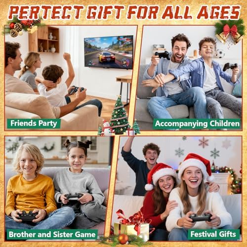 Upgrade Retro Gaming Console   64GB Game Stick with 20 000  Retro Games  Plug & Play Video Games with 2 Controllers Emulators   4K HDMI Video Game Console for Family