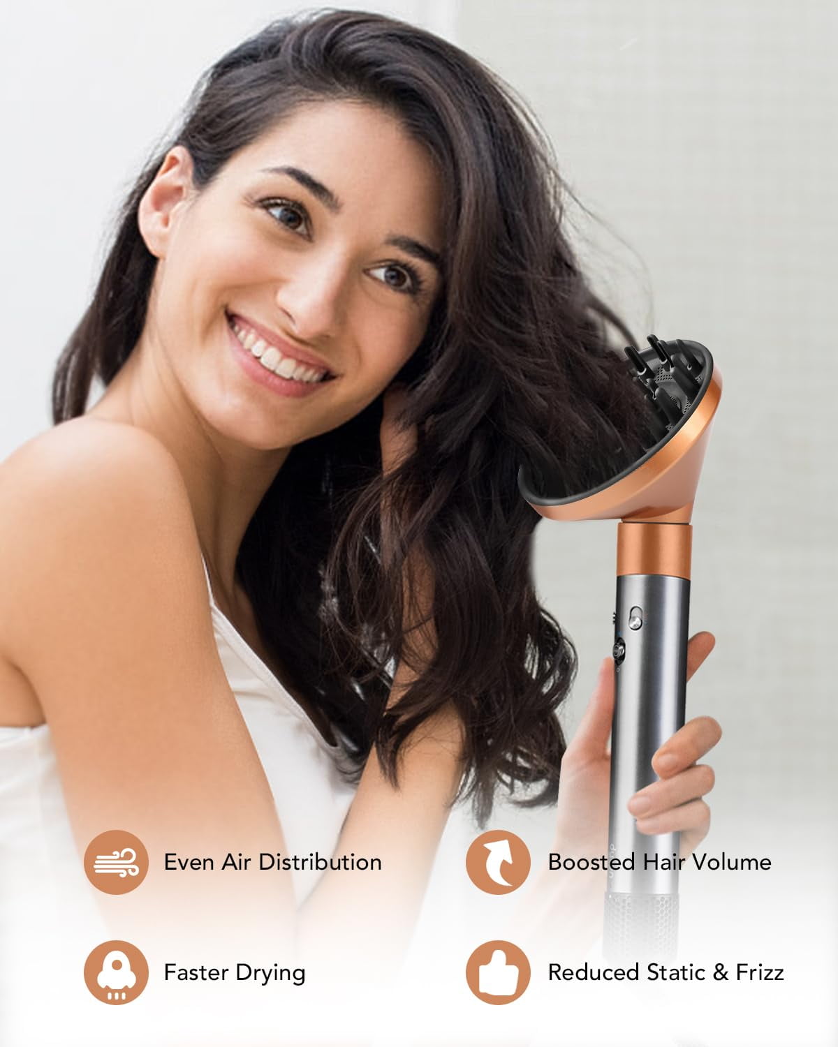 Upgraded Diffuser for Dyson Airwrap Styler  Hair Dryer Diffuser Nozzle Attachment for Dyson for Airwrap HS05 HS03 HS01