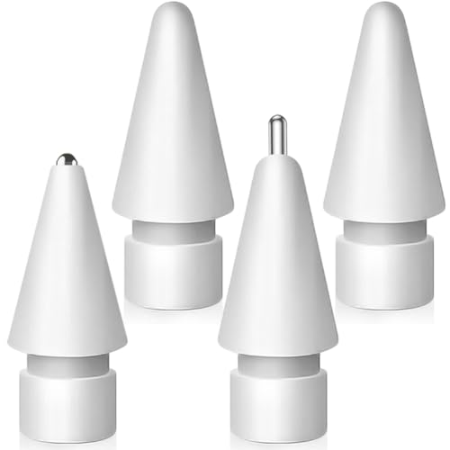 Upgraded Replacement Tips for Apple Pencil  Mix Metal Tips for Apple Pencil 2nd Generation/ 1st Gen/USB C/Pencil Pro Tips 4 Pack 