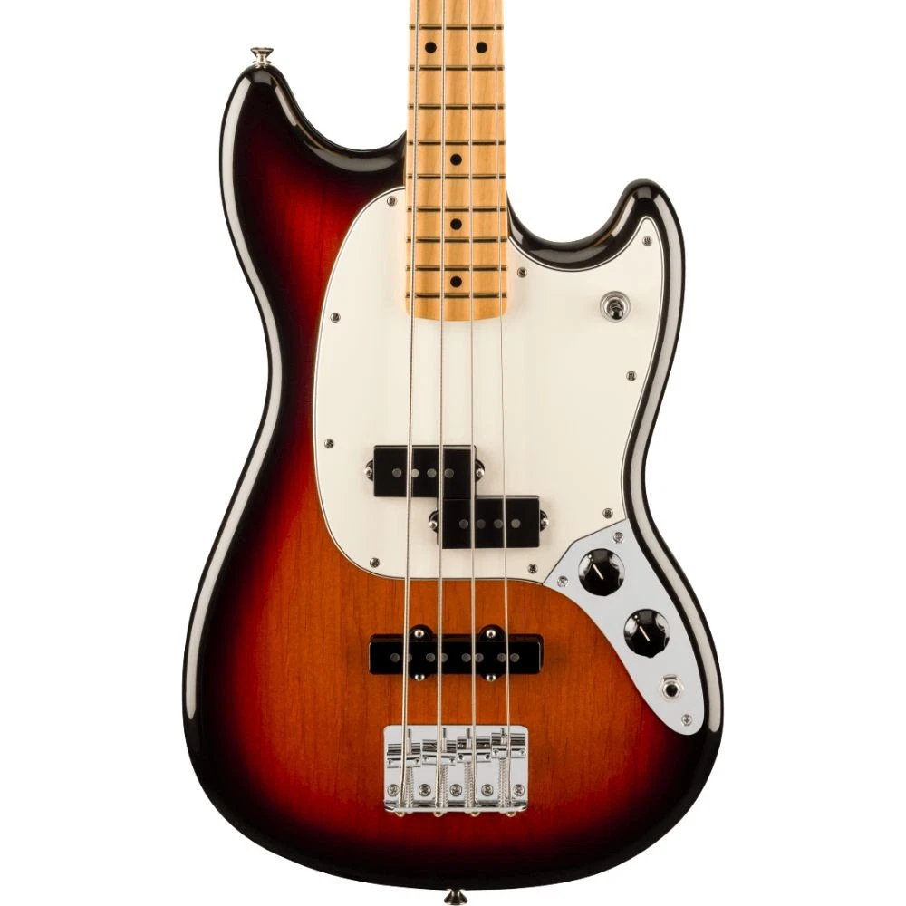 Used Fender Player II Mustang Bass PJ Maple   3 Color Sunburst