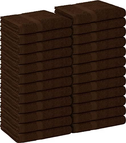 Utopia Towels  Salon Towel  Pack of 12  Not Bleach Proof  16 by 27 Inches  Highly Absorbent Cotton Towels for Hand  Gym  Beauty  Spa  and Home Hair Care  Black
