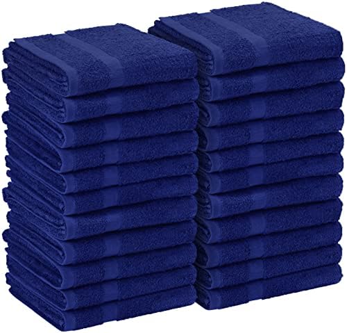 Utopia Towels  Salon Towel  Pack of 12  Not Bleach Proof  16 by 27 Inches  Highly Absorbent Cotton Towels for Hand  Gym  Beauty  Spa  and Home Hair Care  Black