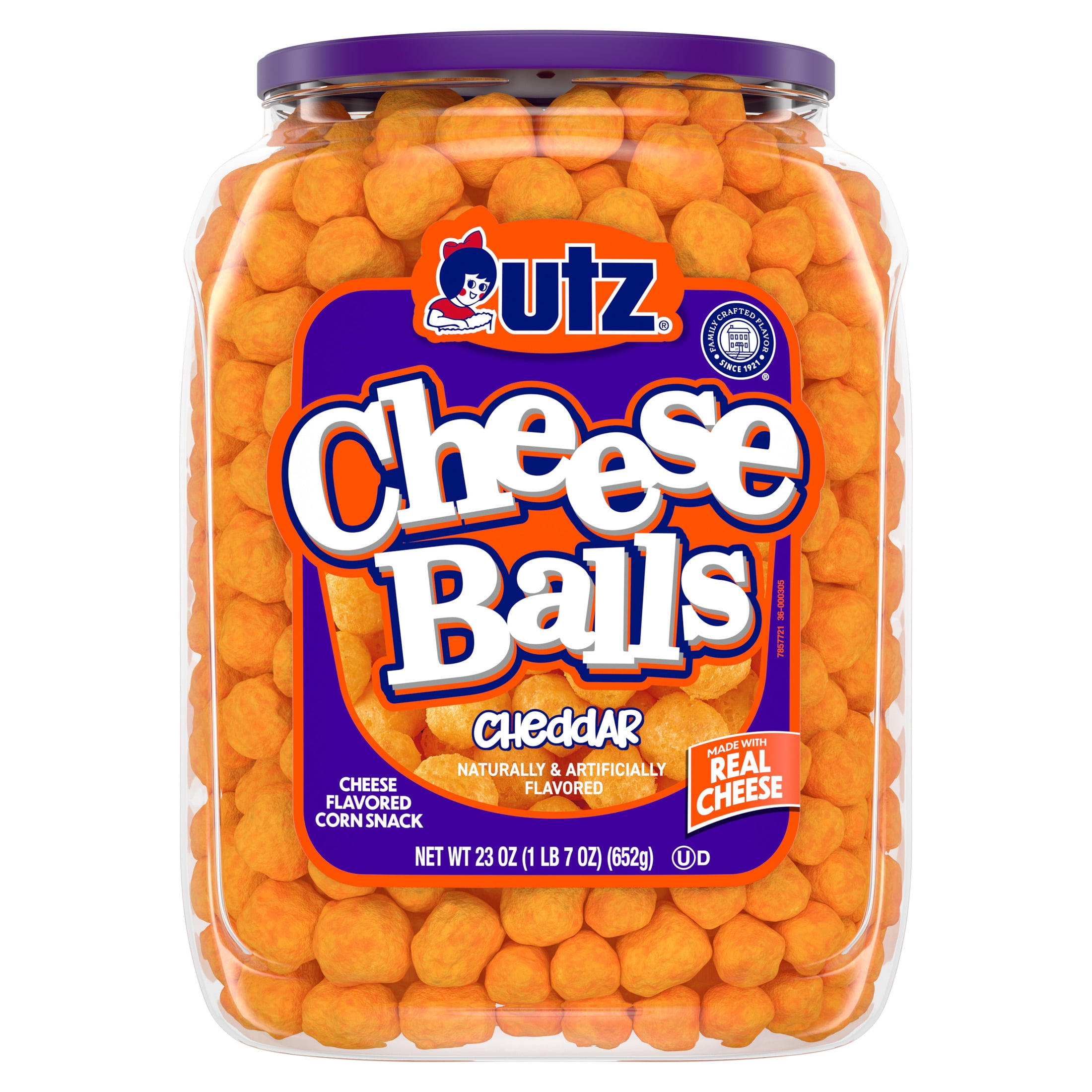 Utz Cheese Balls  23 oz Barrel