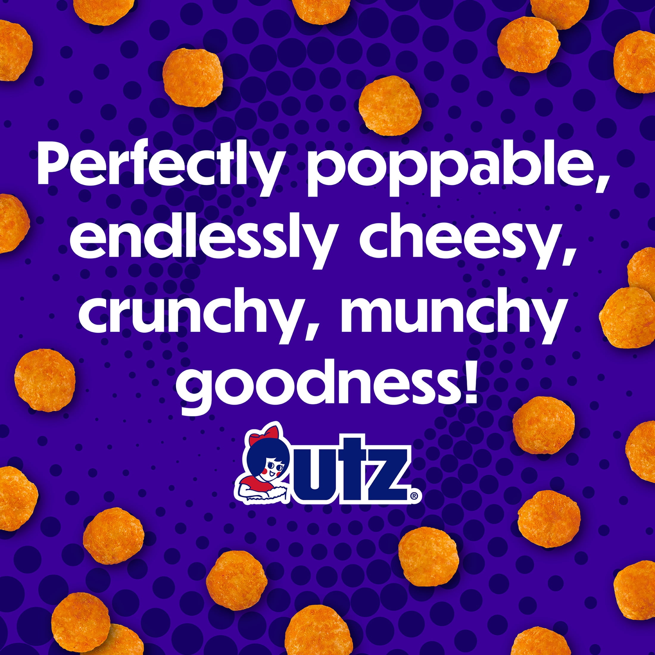 Utz Cheese Balls  23 oz Barrel