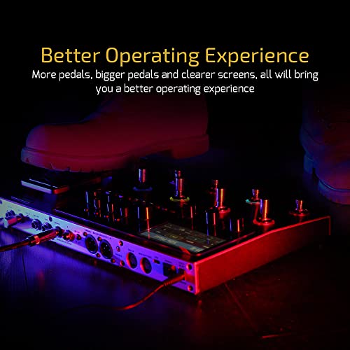 VALETON GP 200R Multi Effects Processor Multi Effects Guitar Bass Pedal with Expression Pedal FX Loop MIDI I/O Amp Modeling IR Cabinets OTG USB Audio Interface