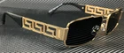 VERSACE VE2257 100287 Gold Dark Grey Men s 60 mm Sunglasses