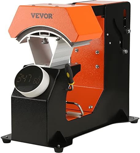 VEVOR Máquina de prensa térmica automática 3 en 1 para gorras - Sin arrugas, liberación automática y botón de presión, panel de control digital estilo perilla, con 3 placas intercambiables (6.6" x 2.7